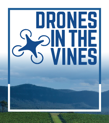 Drones in the vines Hunter Valley